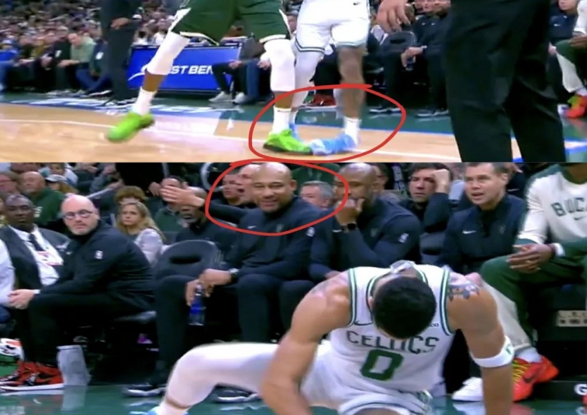 Giannis Antetokounmpo Sparks Controversy: Step-In on Tatum, Teases Brown, and Bucks Fall to Celtics-0