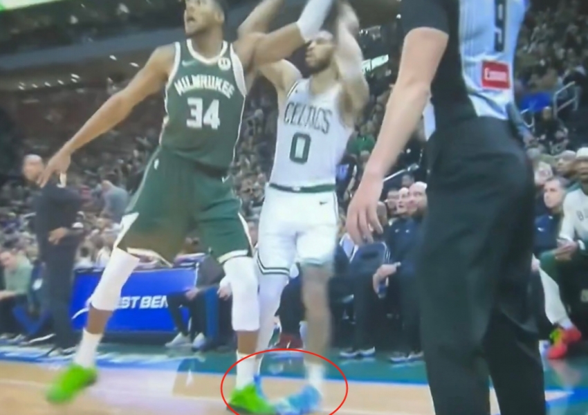 Giannis Does It Again: Another Controversial Step Under Tatum’s Foot, Tarnishing His Superstar Reputation-0
